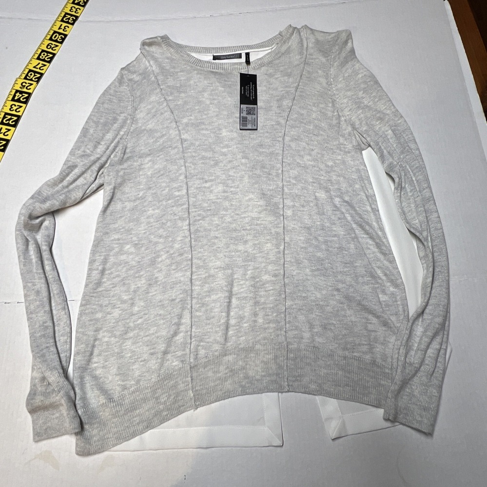 Daisy Fuentes Women's SZ Large Sweater Media Split Back‎ Hi Low NWT